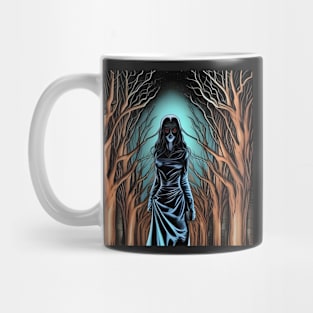 Midnight Woman In Black from Front Mug